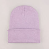 25 Solid Colors Men Women Woolen Knitted Beanie Hat Cap Winter Warm soft Cotton Ski Caps Gorro Skull knit Cap Mens Hats