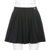 Pleated Short Woman Elastic Skirts