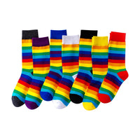 Rainbow Striped Sporty  Socks