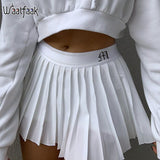 Pleated Short Woman Elastic Skirts