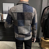 Hombre  Men Stitching Coat Jacket S-3XL