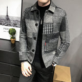 Hombre  Men Stitching Coat Jacket S-3XL