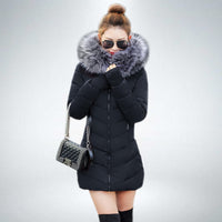 2021 New Arrival Fashion Slim Women Winter Jacket Cotton Padded Warm Thicken Ladies Coat Long Coats Parka Womens Jackets