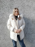 Fur Parka Cotton Padded  Women Winter Jacket