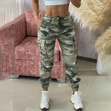 Women Camouflage  Cargo Pants