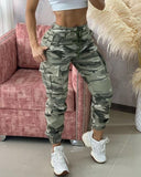 Women Camouflage  Cargo Pants