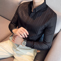 High Quality Long-Sleeve Striped Shirt