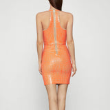 BCBG Vinyl Bodycon Dress