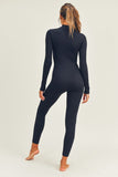 Kimberly C Seamless Long Sleeved Full Length Jumpsuit