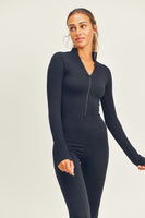 Kimberly C Seamless Long Sleeved Full Length Jumpsuit