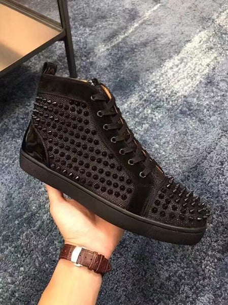Brand Dress Luxury Designer Shoes Men high top sneakers 2022 winter Casual leather shoes Nightclub Christmas Party Shoes