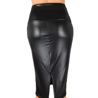 Casual Office Wear Leather Skirt