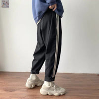 Men's  Loose Straight Ankle-length Pant Trousers