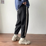 Men's  Loose Straight Ankle-length Pant Trousers