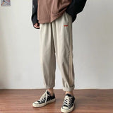 Men's  Loose Straight Ankle-length Pant Trousers