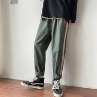 Men's  Loose Straight Ankle-length Pant Trousers