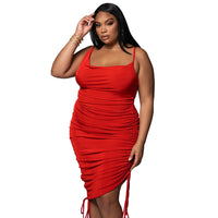 Sexy Women Plus Size Spaghetti Strap Dresses