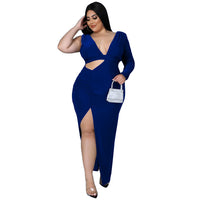 High Slit Plus Size Sexy Dresses