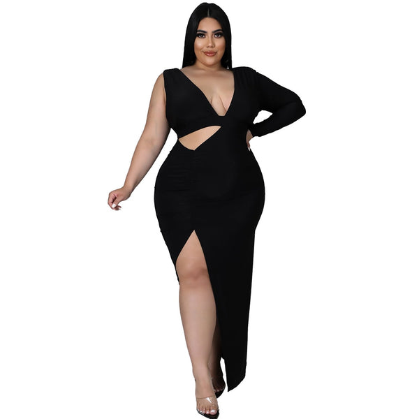 High Slit Plus Size Sexy Dresses