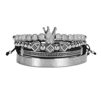 4pcs/Set Luxury King Crown Bracelet