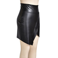 Ladies Faux Leather Mini Skirt