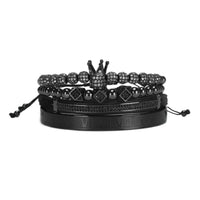 4pcs/Set Luxury King Crown Bracelet