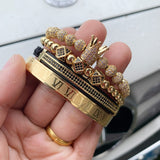 4pcs/Set Luxury King Crown Bracelet