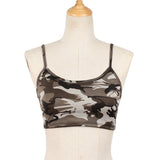 Women Camouflage Sexy Short Tank Top