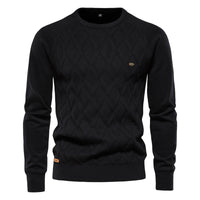 High Quality Autumn and Winter New Pure Cotton Men's  Sweater, Long-Sleeved Sweater Straight Pullover Sweater