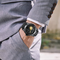 Dragon Laser Engraved Male Watches