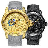 Dragon Laser Engraved Male Watches