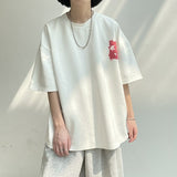 Privathinker Foaming Printing Letter Men T-shirt