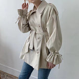 REALEFT  Winter  Women Trench Coat