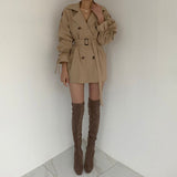 REALEFT  Winter  Women Trench Coat