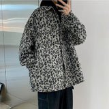 Retro leopard print casual jacket