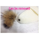 Winter Brand Female Fur Pom Poms hat Winter Hat For Women Girl Thick Women Skullies Beanies