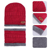 Winter Scarf Beanie Hat For Men Women Winter Scarf Cap Knitted Hat Thick Wool Neck Foulard Cap Mask Bonnet Hats