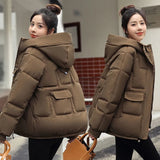 Women Winter Down Padded Jacket Women Hooded Parkas Coat 2022 Winter New Thick Warm Cotton Coat Winter Jacket Female Outwear