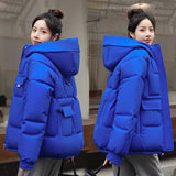 Women Winter Down Padded Jacket Women Hooded Parkas Coat 2022 Winter New Thick Warm Cotton Coat Winter Jacket Female Outwear