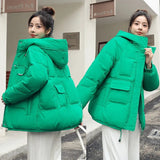 Women Winter Down Padded Jacket Women Hooded Parkas Coat 2022 Winter New Thick Warm Cotton Coat Winter Jacket Female Outwear