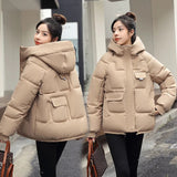 Women Winter Down Padded Jacket Women Hooded Parkas Coat 2022 Winter New Thick Warm Cotton Coat Winter Jacket Female Outwear