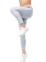 Women  Striped Printed  Elastic  Ankle Length Pants