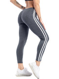 Women  Striped Printed  Elastic  Ankle Length Pants
