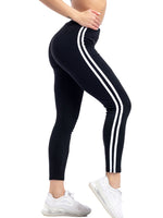 Women  Striped Printed  Elastic  Ankle Length Pants