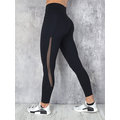 Casual Mesh Stitching Yoga Running Sport Slim Leggings