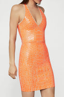 BCBG Vinyl Bodycon Dress