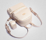 Simple embossed PU leather backpack