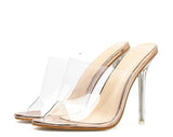 Women  Crystal Transparent High Heels