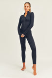 Kimberly C Seamless Long Sleeved Full Length Jumpsuit