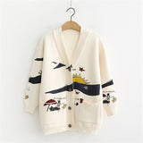 Loose Cute Women's Knitted Jacket